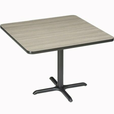INTERION BY GLOBAL INDUSTRIAL Interion 36in Square Counter Height Restaurant Table, Charcoal 695807CL
